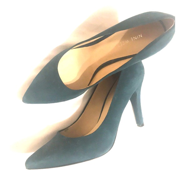 Nine West Shoes - Nine West Blue Suede Pumps. 7.5
